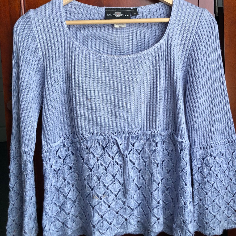 Lavender lace blouse